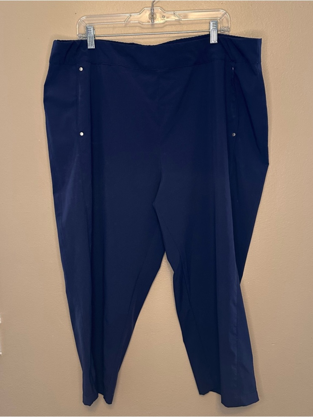 Coral Bay Golf Navy Ankle Pull-On Pants